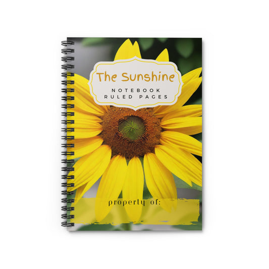 The Sunshine Yellow Spiral Notebook - Ruled Line