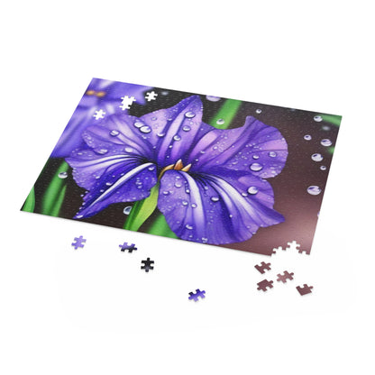 Purple Rain Iris Puzzle