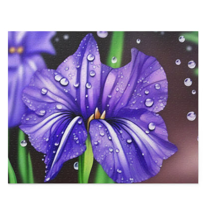 Purple Rain Iris Puzzle